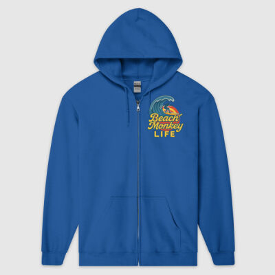 Catch a Wave Graphic Full Zipped Hoodie  Thumbnail