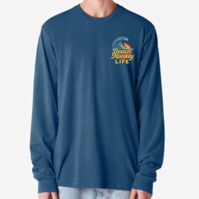 Catch a Wave Long Sleeve Crew Graphic Tee   Thumbnail
