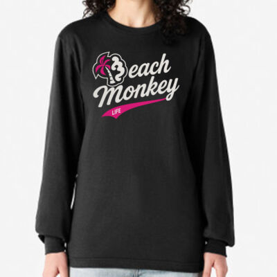 Beach Monkey Life Long Bay26N Crew Graphic Long Sleeve Tee Thumbnail