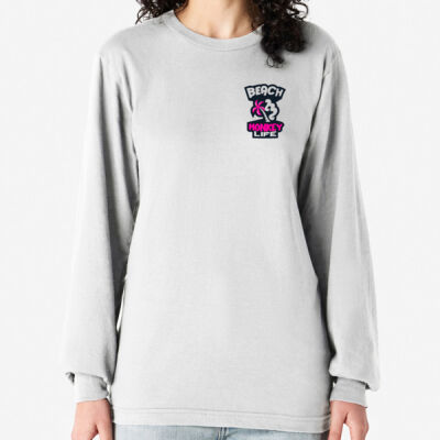 Beach Monkey Life MG24W Soak Up the Sun Crew Graphic Long Sleeve Tee Thumbnail
