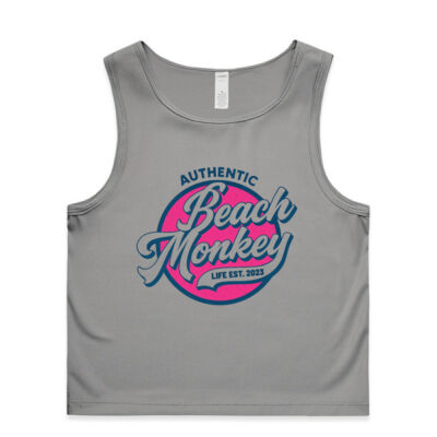 Beach Monkey Life Sapodilla26 Crew Graphic Racer Tank Thumbnail