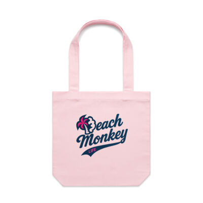 Beach Monkey Life Long Bay 26LCanvas Tote   Thumbnail