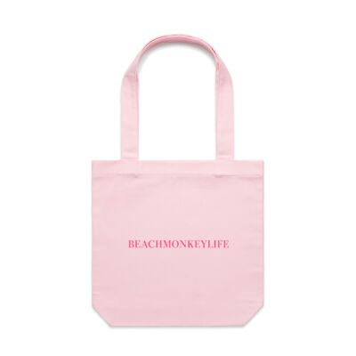 Beach Monkey Life Canvas Tote   Thumbnail