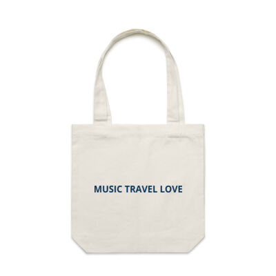 Music Travel Love We Travel The World Ubud Rice Terrace IndonesiaTote Canvas  Thumbnail