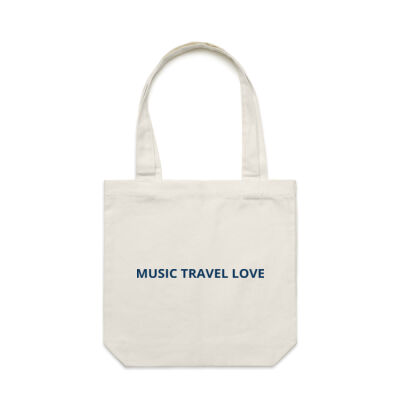 Music Travel Love We Travel The World Singha Park Thailand Canvas Tote  Thumbnail